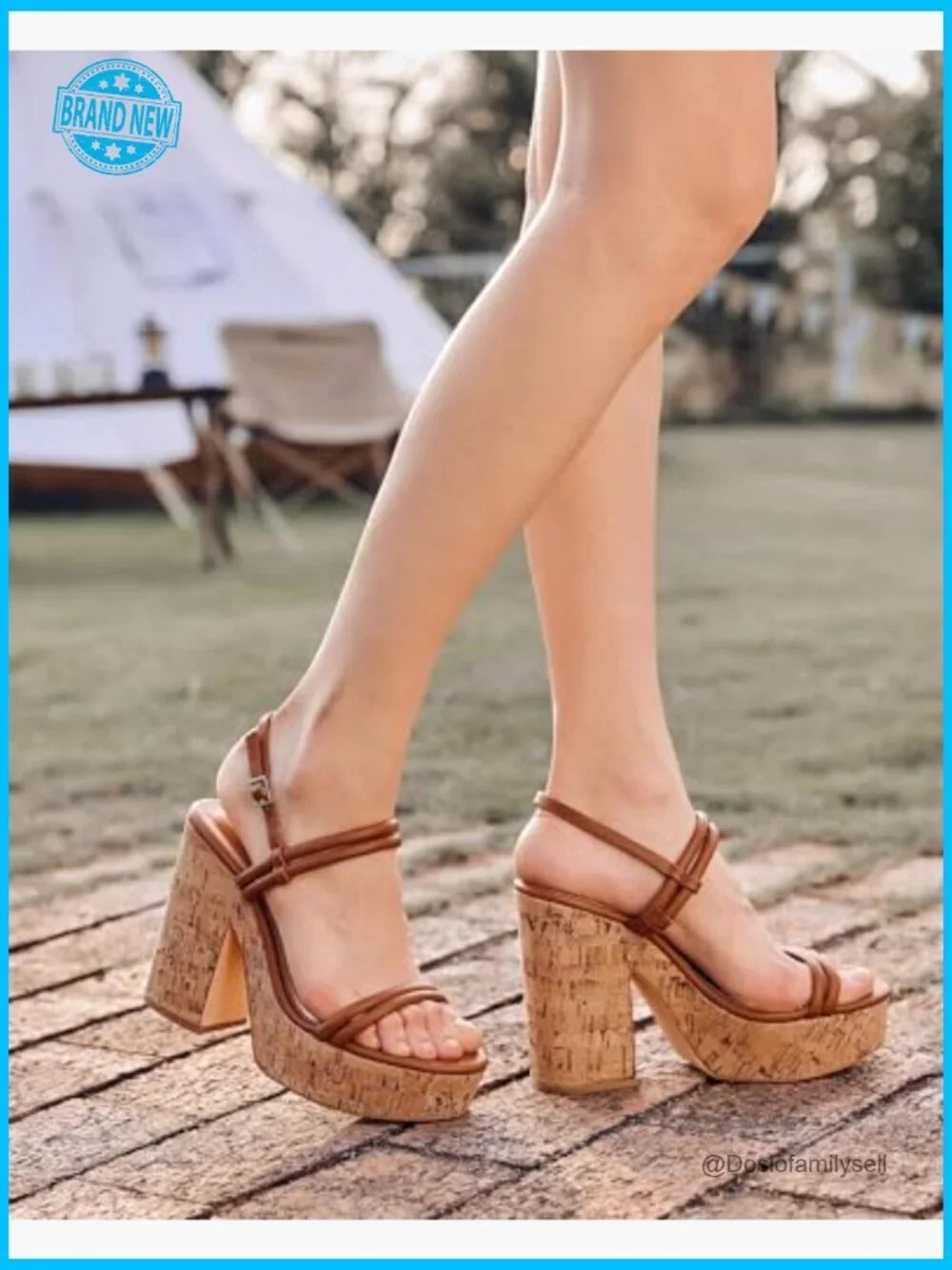Wedge Sandals Open Toe Platform Slingback Ankle Strap Chunky Heel Dressy Summer